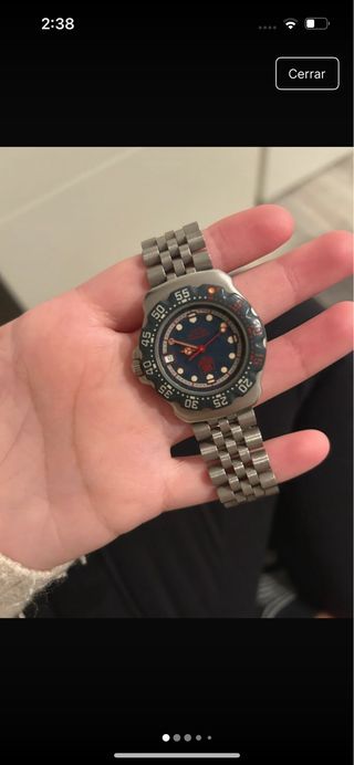 Reloj TAG Heuer Azul y Plateado