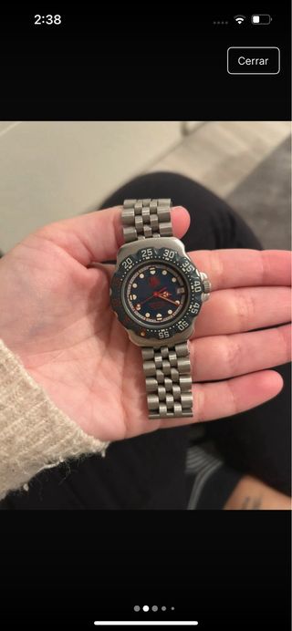 Reloj TAG Heuer Azul y Plateado