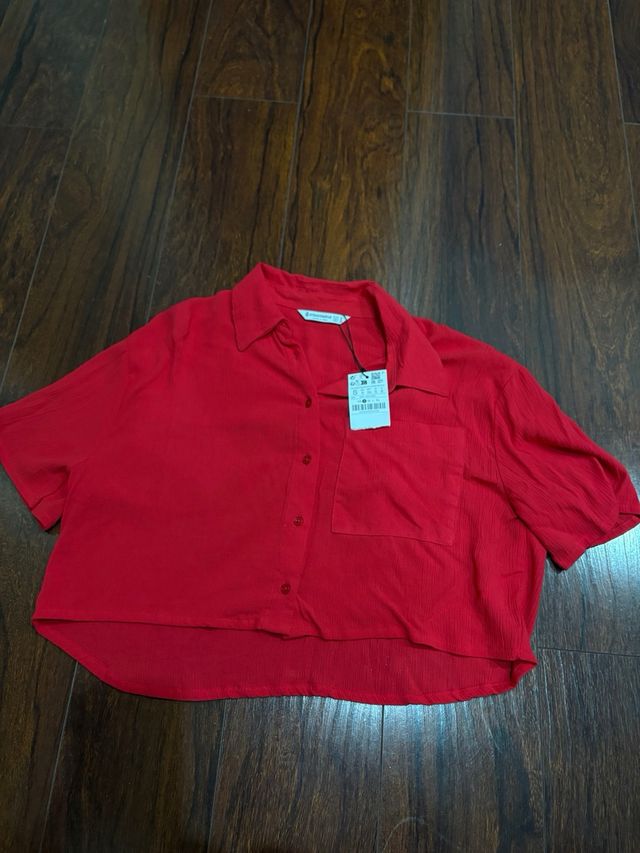 Camisa corta roja