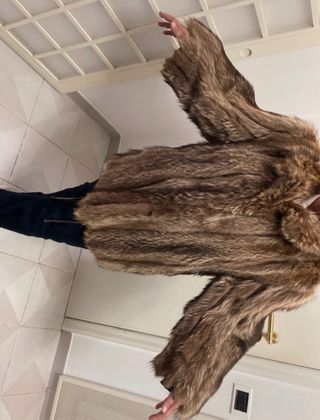 Giaccone di pelliccia marmotta