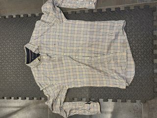 Camisa Tommy Hilfiger cuadros beige y azul