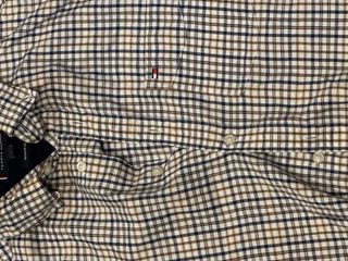 Camisa Tommy Hilfiger cuadros beige y azul