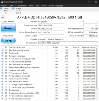 Disco Duro HGST 2.5 500GB SATA