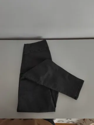 Jeggings vaqueros gris con cintura alta skinny