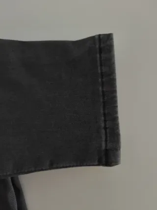 Jeggings vaqueros gris con cintura alta skinny