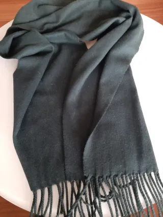 Sciarpa 100% Cashmere Verde Scuro