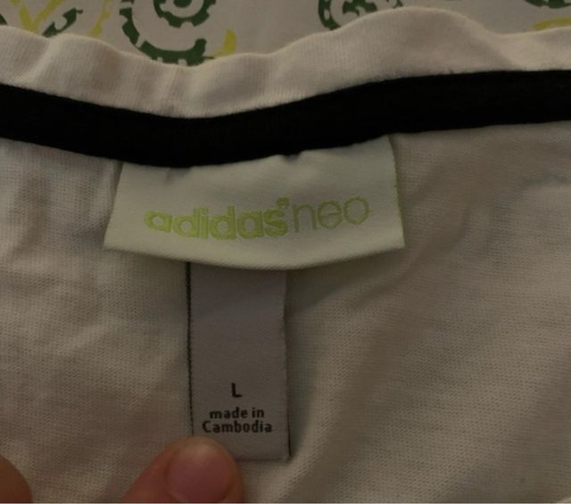 Camiseta Adidas Neo Blanca Manga Corta Hombre