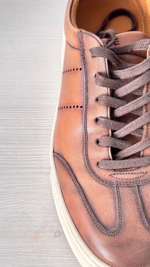 Zapatillas Calce Piel Marrón