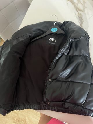 Chaleco acolchado negro talla S