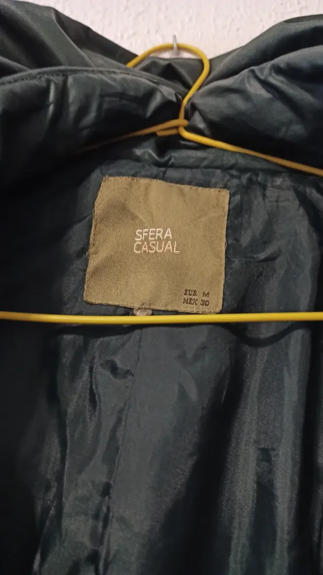 Abrigo acolchado verde