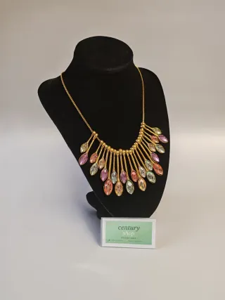 Collana Ventaglio Multicolor Oro