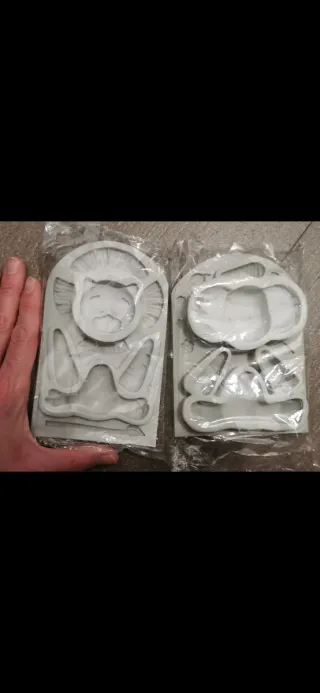 Moldes silicona fondant/arcilla