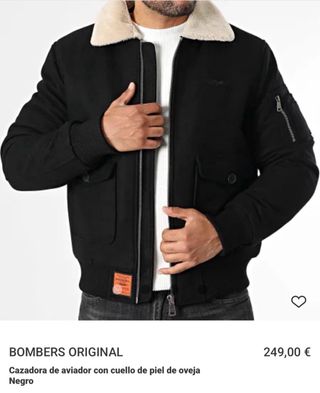 Chaqueta Aviador Bombers Original Azul Oscuro