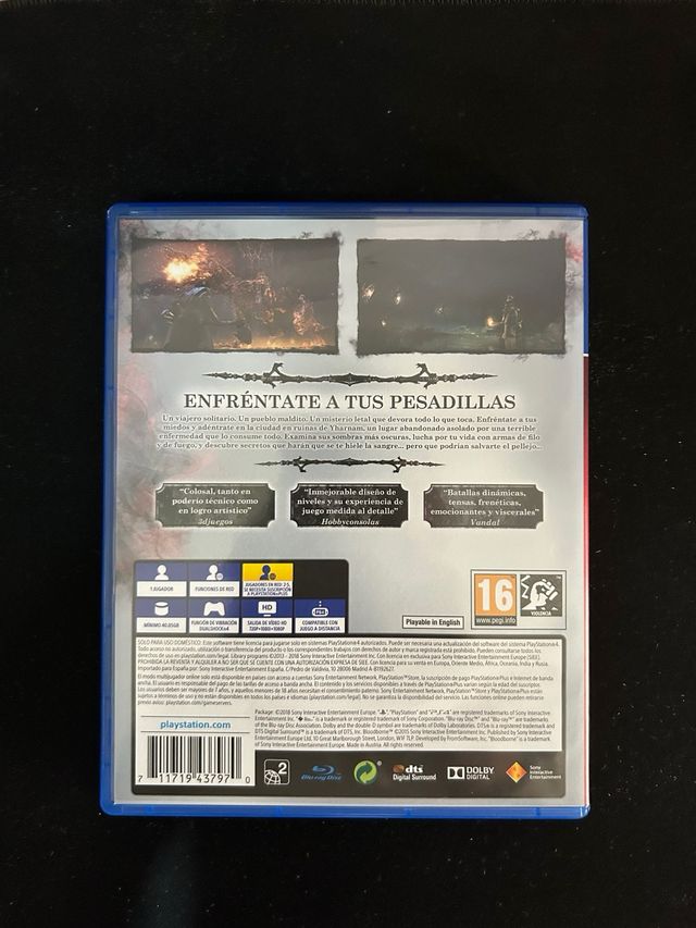 BLOODBORNE PS4 EDICIÓN PLAYSTATION HITS