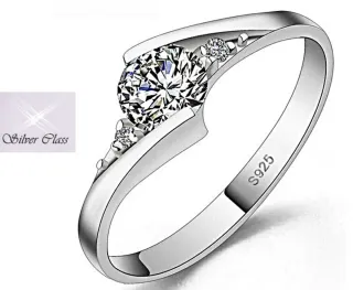 Anillo Plata Ley S925 Talla 7