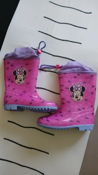 Botas de agua niña Minnie Mouse rosas n.28