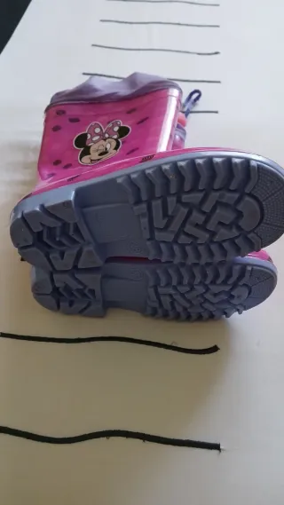 Botas de agua niña Minnie Mouse rosas n.28