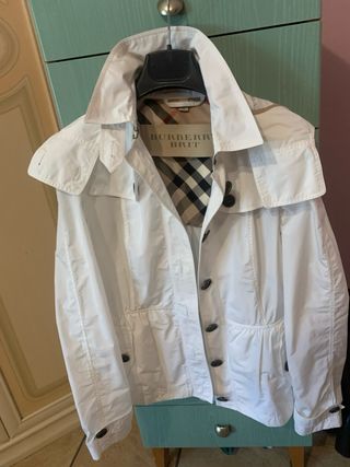 Trench Burberry Brit donna bianco
