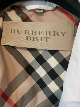 Trench Burberry Brit donna bianco
