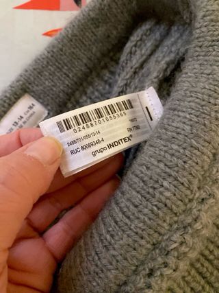 Falda Zara Lana Verde Talla M