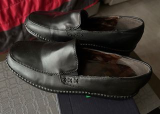 Mocasines de piel negros