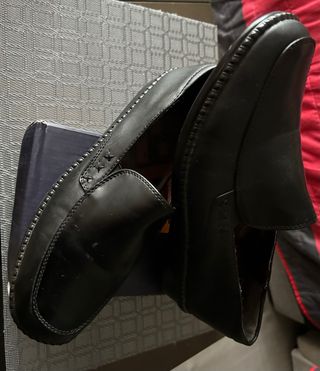 Mocasines de piel negros