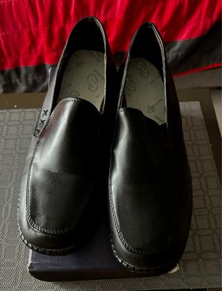 Mocasines de piel negros