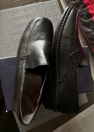 Mocasines de piel negros