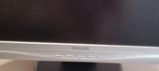 Monitor pc Philips 19" base redonda, cables conexi