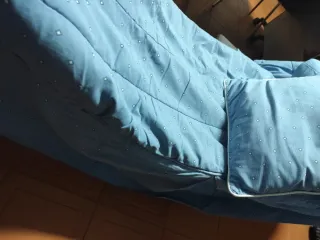 2 Colchas gemelas azul cama 90