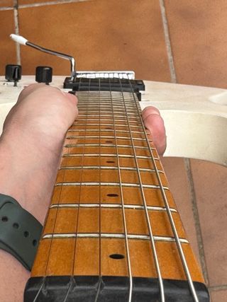 Guitarra Aria Pro II SL-ST3 Blanca