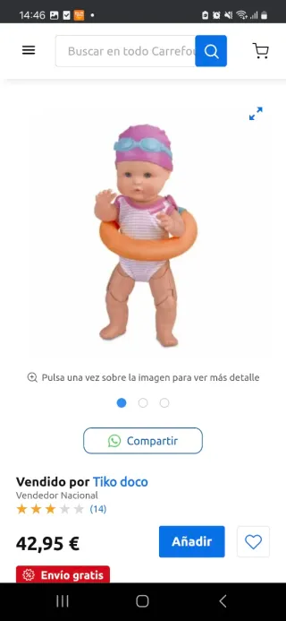 Nenuco Nadador con Accesorios