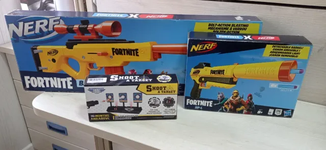 2 Pistolas Nerf Fortnite y Diana