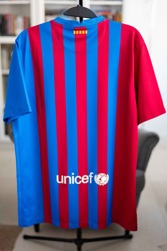 ORIGINAL F.C. BARCELONA 2021-22 CAMISETA FUTBOL L