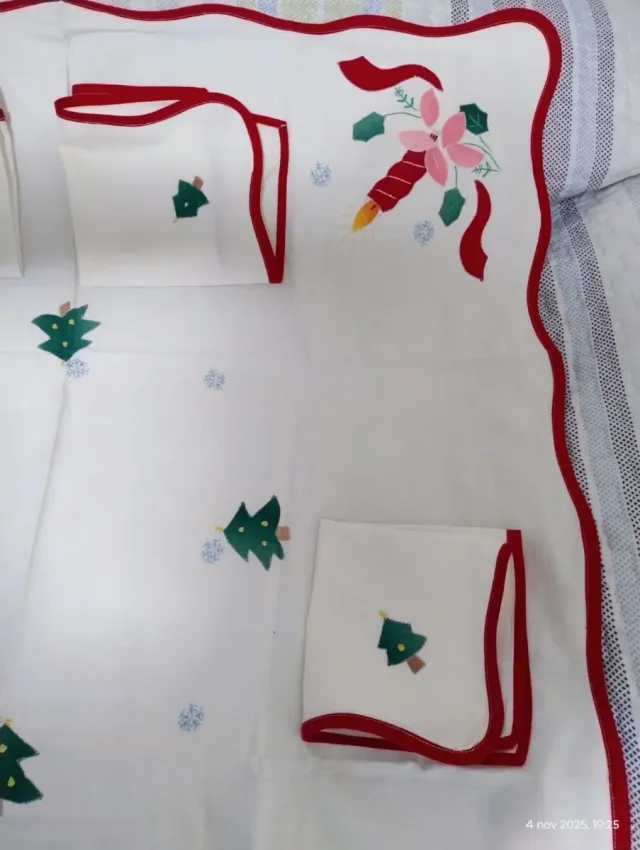 Mantel Navidad 4 Servilletas