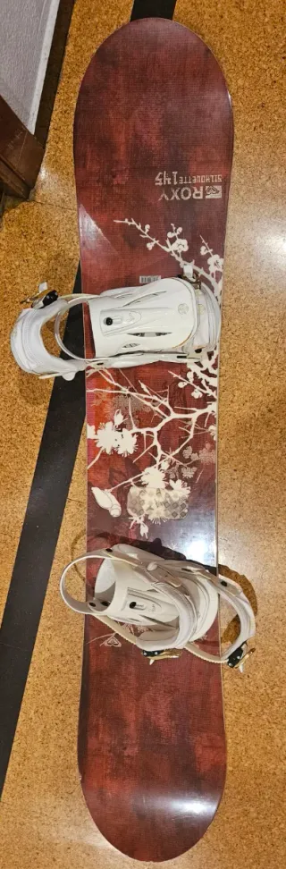 Tabla Snowboard Roxy con Botas y Fijaciones