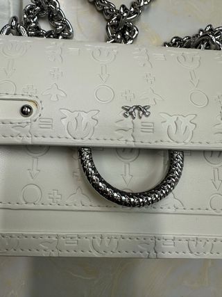 Borsa Pinko bianca 21x13cm