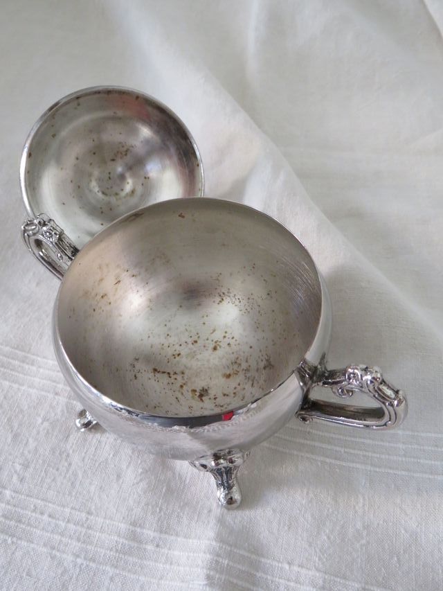 Servizio da caffè vintage silver plated