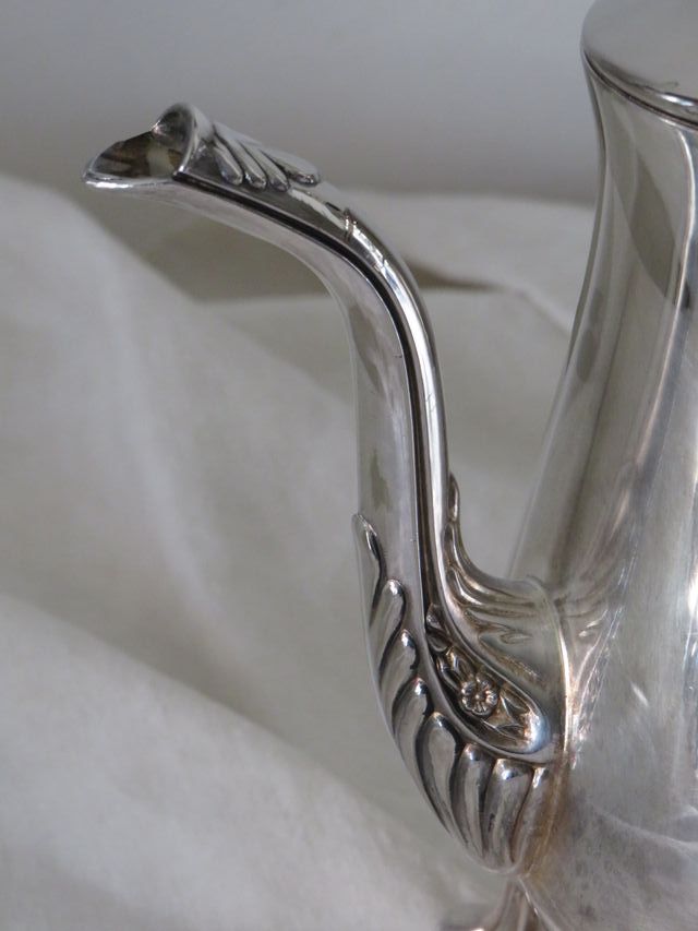 Servizio da caffè vintage silver plated