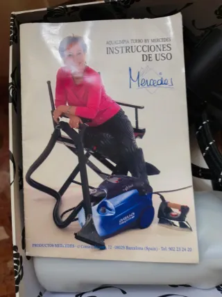 Vaporeta Mercedes Azul con todos los accesorios