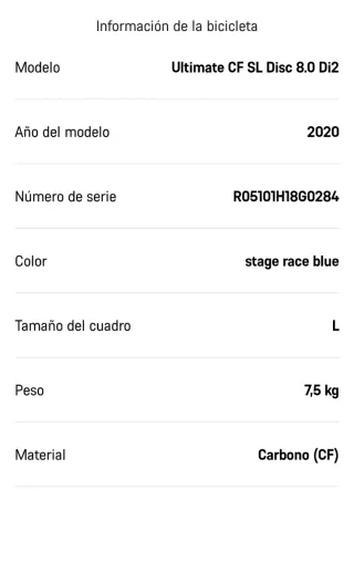 Bicicleta Canyon Ultimate CF Azul