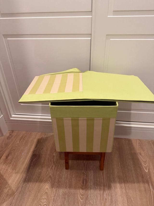 Caja Kallax 2 piezas verde y beige