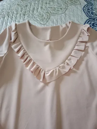 Vestido rosa palo mujer talla única