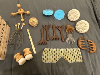 Kit Head Spa Massajador Cabelo e Rosto