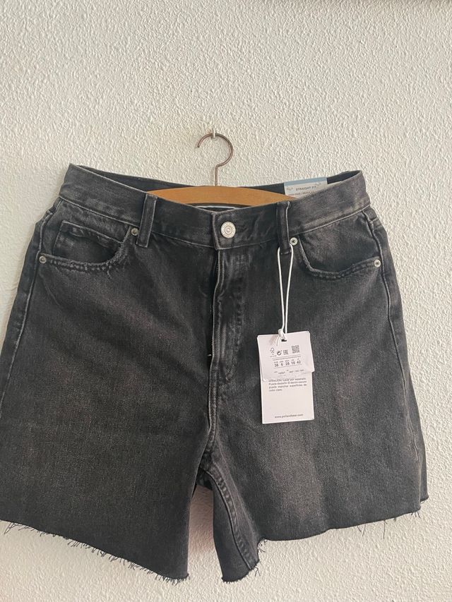 Pantalones cortos vaqueros negros