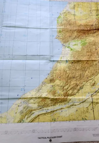 Mapa TPC H-1B Marruecos 144x105cm papel