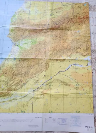 Mapa TPC H-1B Marruecos 144x105cm papel