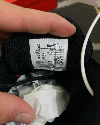 Nike Shox TL Talla 41 Negro/Rojo