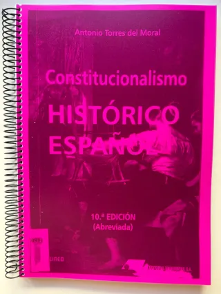 CONSTITUCIONALISMO HISTORICO ESPAÑOL