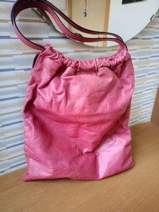 Bolso rosa de piel de Piamonte
